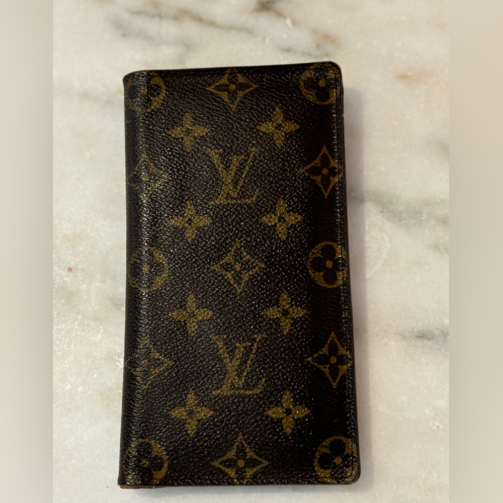 Louis Vuitton Monogram Porte-Valeurs Check Book Wallet